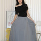 Solena Flare Maxi Skirt (Grey)