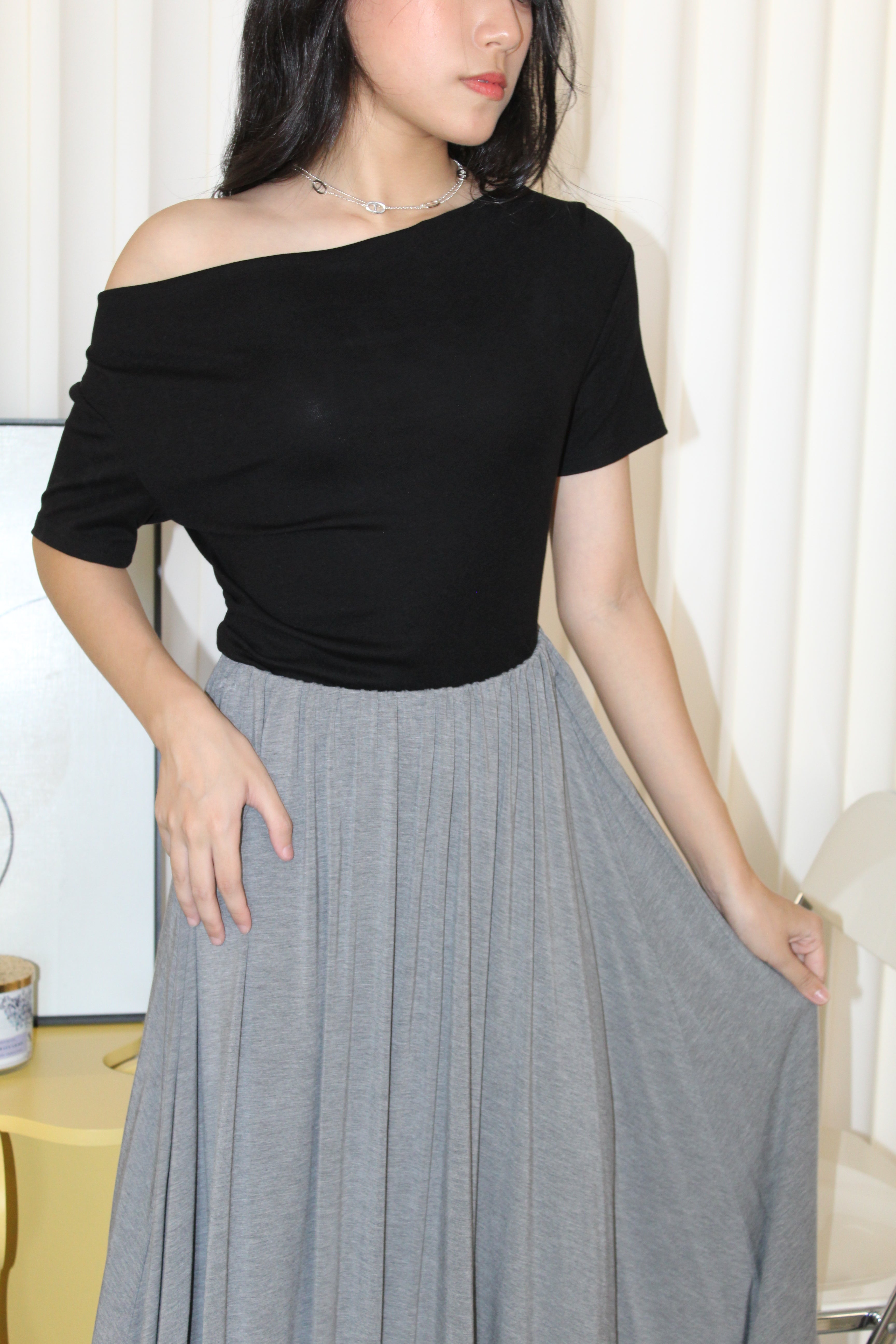 Prunelle Asymmetric Top (Pink)