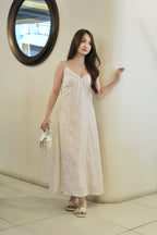 Paula Floral Midaxi Dress (White)
