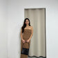 Kayla Tube Maxi Dress (Brown)