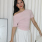 Prunelle Asymmetric Top (Pink)