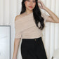 Prunelle Asymmetric Top (Black)