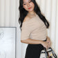 Prunelle Asymmetric Top (Black)