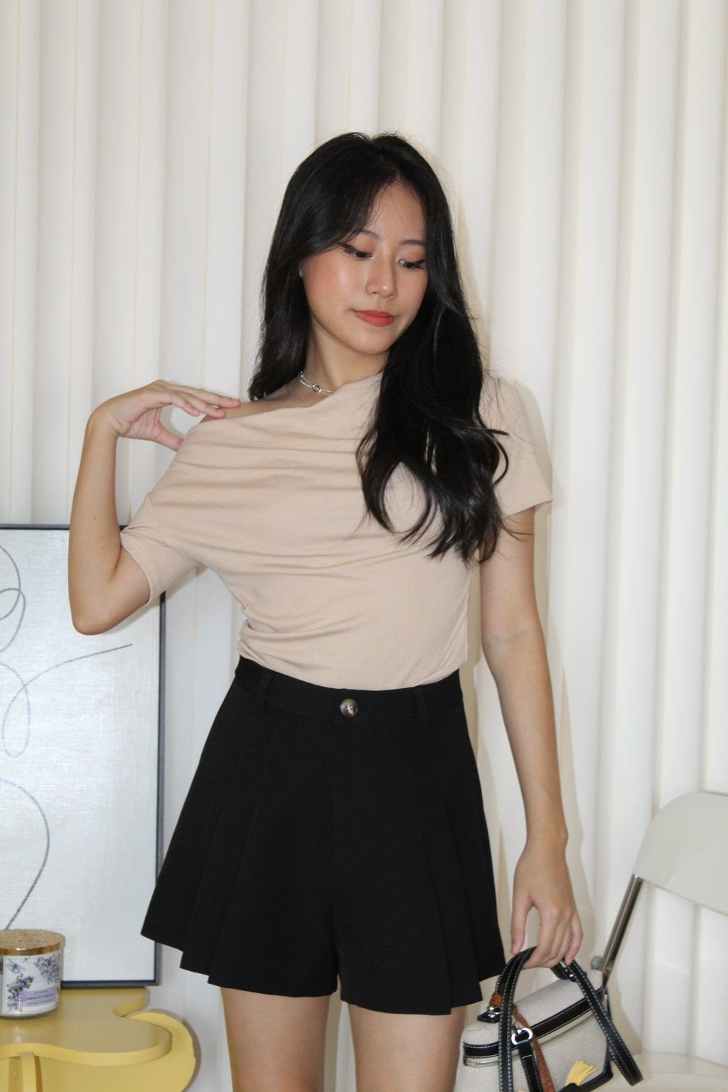 Prunelle Asymmetric Top (Pink)