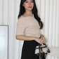 Prunelle Asymmetric Top (Black)