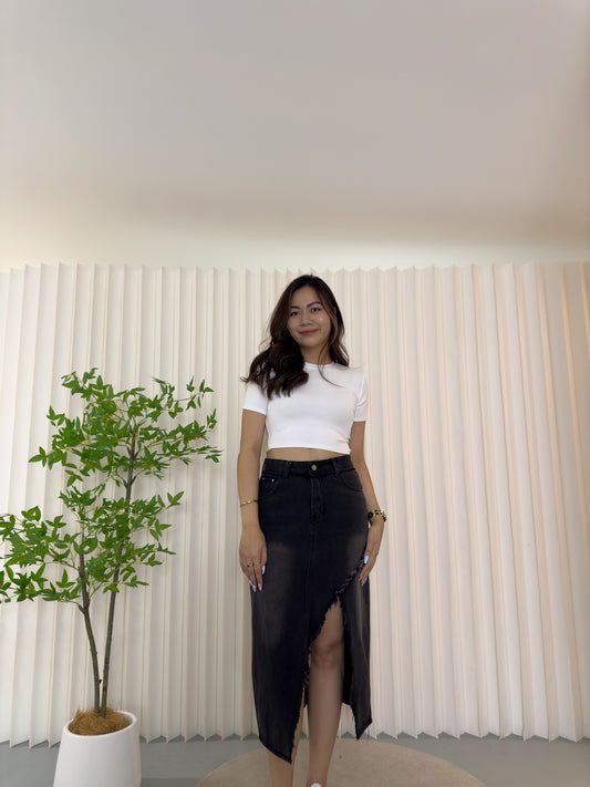 Jessica Crop Top (White)