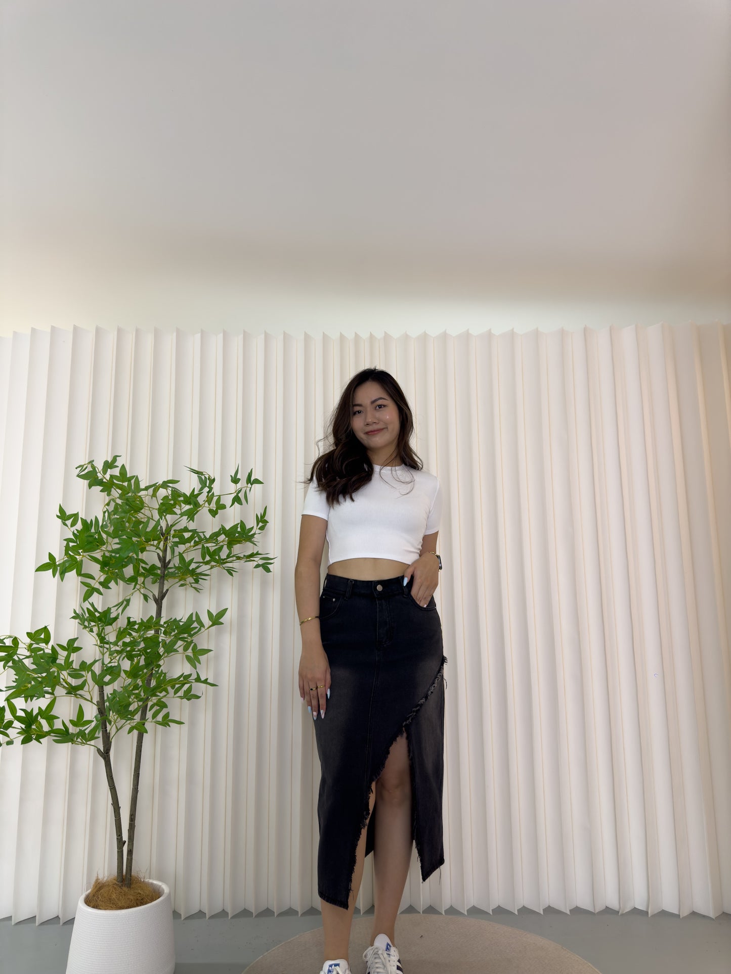 Jessica Crop Top (Blue)