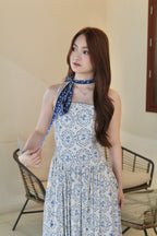 Ginevra Floral Midaxi Dress (Blue)
