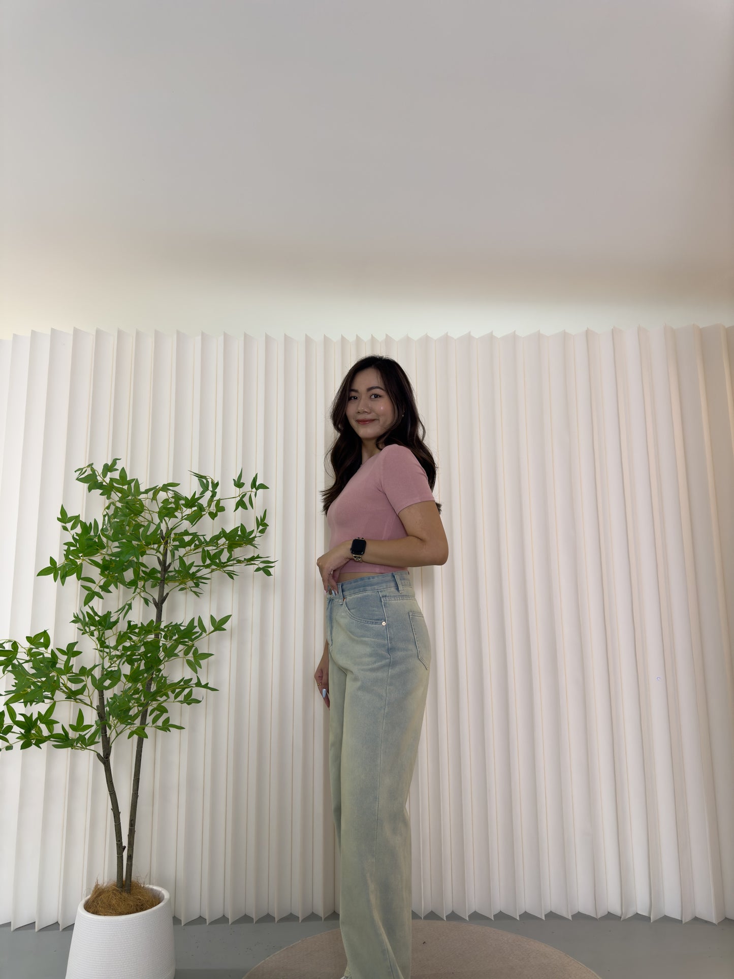 Jessica Crop Top (Pink)