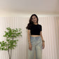 Jessica Crop Top (Blue)