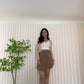 Megan Irregular Skirt with Inner Pants