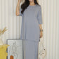Arlette Knit Two Piece Skirt Set (Cream)