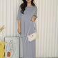 Arlette Knit Two Piece Skirt Set (Cream)