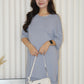Arlette Knit Two Piece Skirt Set (Cream)
