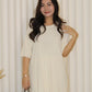 Arlette Knit Two Piece Skirt Set (Cream)