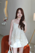 Erin High Waisted Mini Skirt (White)