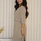 Arlette Knit Two Piece Skirt Set (Cream)