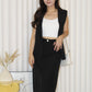Orien Suit Vest Top (Black)