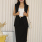 Orien Suit Vest Top (Black)