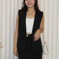Orien Suit Vest Top (Black)
