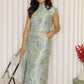 Nicky Jacquard Cheongsam Set (Gold)