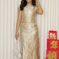 Nicky Jacquard Cheongsam Set (Gold)