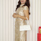 Nicky Jacquard Cheongsam Set (Gold)