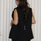 Orien Suit Vest Top (Black)
