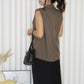Orien Suit Vest Top (Black)