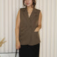 Orien Suit Vest Top (Black)