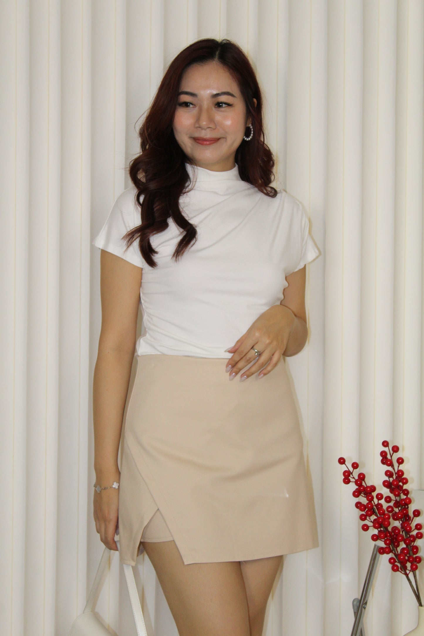 Andrea Mini Skirt (White)