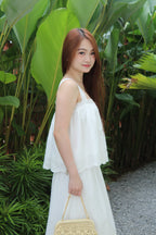 Froeni Broderie Two Piece Skirt Set (White)