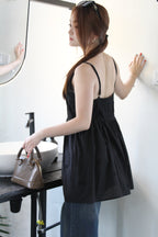Bryleigh Broderie Mini Dress (Black)
