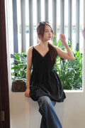 Bryleigh Broderie Mini Dress (Black)