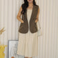 Orien Suit Vest Top (Black)
