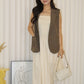 Orien Suit Vest Top (Black)