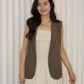 Orien Suit Vest Top (Black)