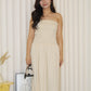 Emmelly Tube Midi Dress (Cream)