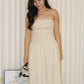 Emmelly Tube Midi Dress (Cream)