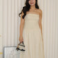 Emmelly Tube Midi Dress (Cream)