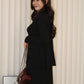 Ysee Cardigan Two Piece Dress Set (Brown)