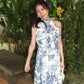 Dior Floral Maxi Dress (Blue)