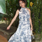 Dior Floral Maxi Dress (Blue)