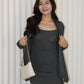 Ysee Cardigan Two Piece Dress Set (Brown)