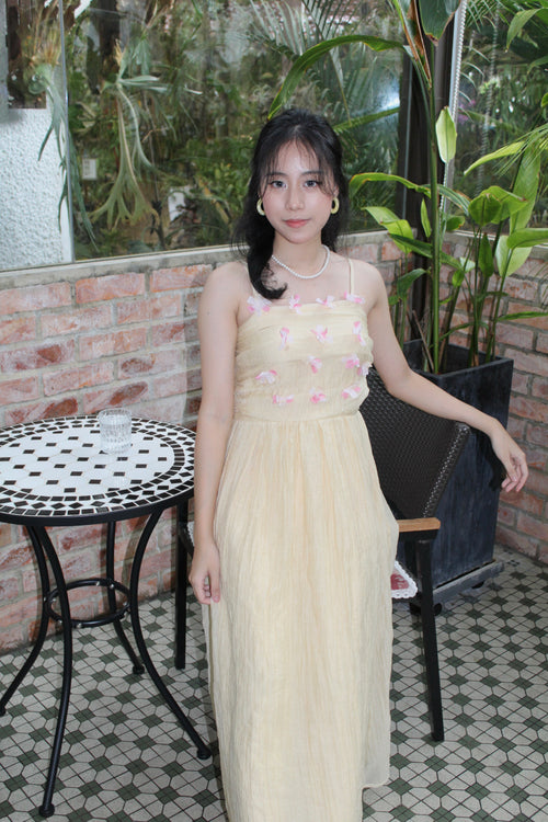 Bailey Midi Dress (Yellow)