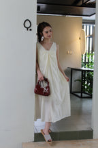 Perline Twisted Midaxi Dress (Grey)
