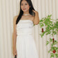 Stella Satin Tube Dress (White)