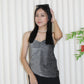 Cindy Shimmer Cami Top (Black)