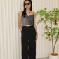 Raina Straight Suit Pants (Black)