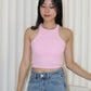 Stella Cropped Bra Top (White)